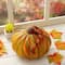 Glitzhome® Large Glass Pumpkin, Multicolor Stripes